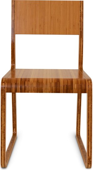 Chaise design original bois naturel Anka lot de deux en naturel