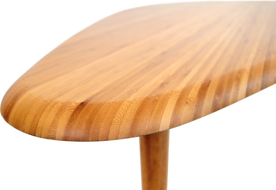 Table basse Aloha design en bambou massif naturel en naturel