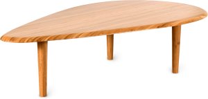 Table basse Mini Almond design en bambou massif couleur naturelle