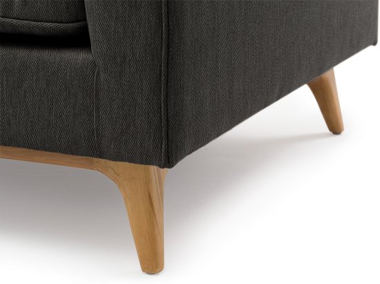 fauteuil design nobu naturel en gris taupe
